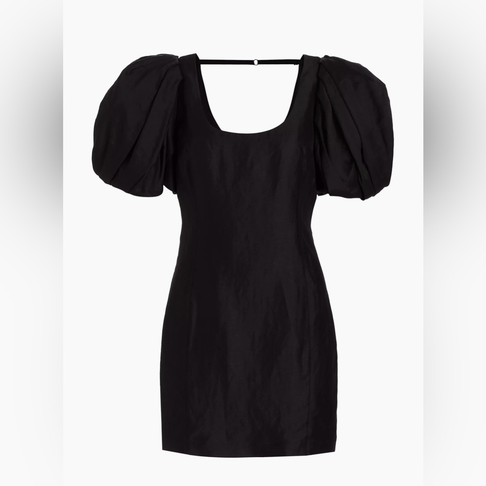 FRAME Puff Sleeve Mini Dress